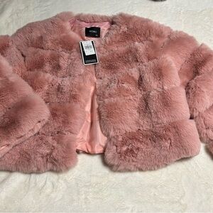 Pink Faux Fur Jacket